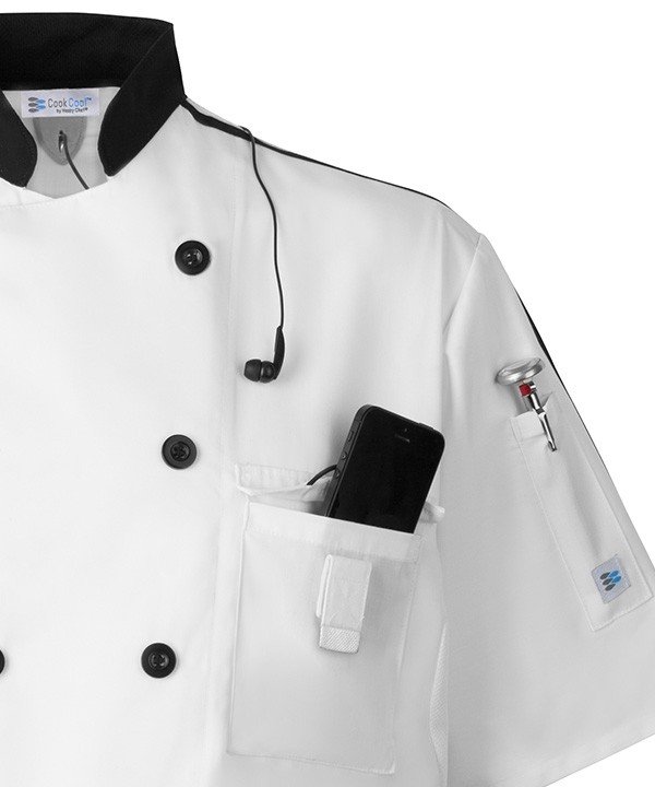 CookCool® Top Stripe #SMART® Chef Coat #SC527 - Image 6