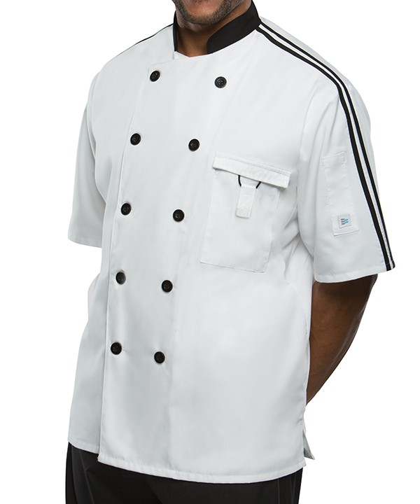 CookCool® Top Stripe #SMART® Chef Coat #SC527 - Image 2