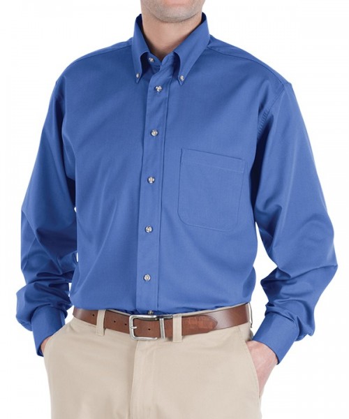 Men's Long Sleeve Poplin Shirt - N507 Formerly E1280 - Image 2