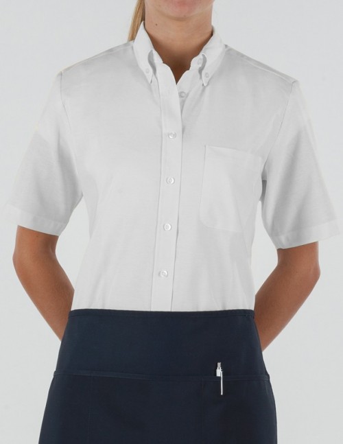 Women's Short Sleeve Oxford Shirt #N601 - Image 2