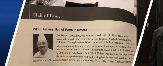 Chef Joe Eidem inducted into the Culinary Hall of Fame